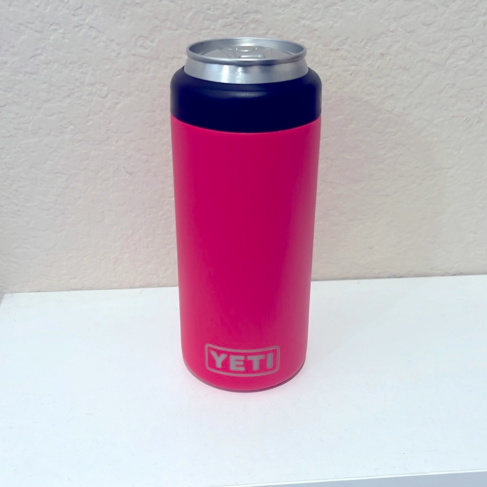 NWT YETI 12oz Colster Slim Can Cooler in pink